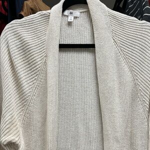 BP Women's Cream Open-Front Cardigan